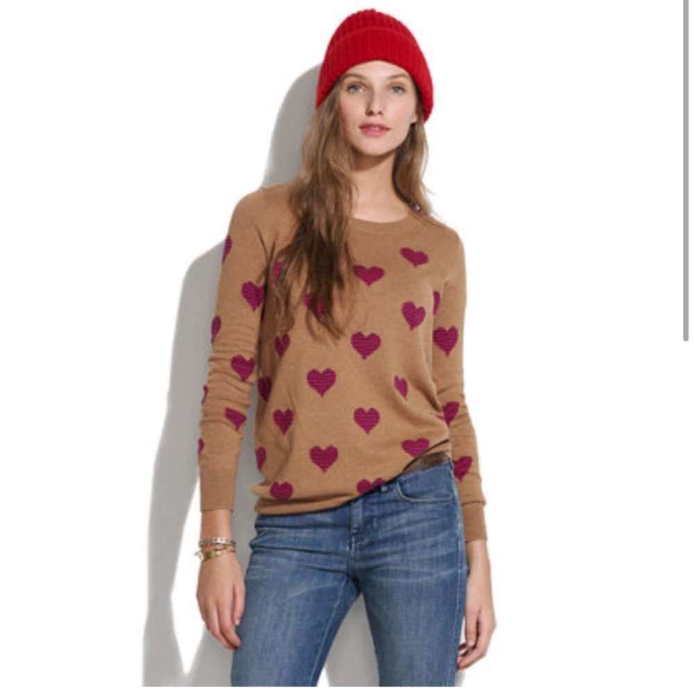 Wallace Madewell heart sweater size small